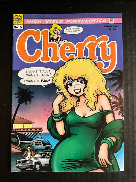 1988 CHERRY COMICS CHERRY #6 UNDERGROUND COMIC BOOK BY LARRY WELZ