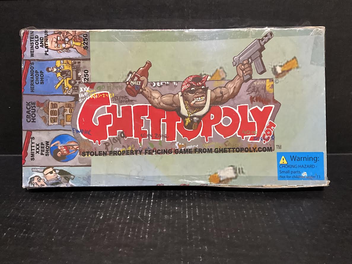 2002 GHETTOPOLY BOARD GAME BY GHETTOPOLY.COM (COMPLETE)