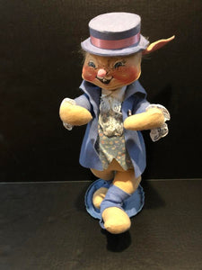 1988 ANNALEE LARGE 21" MALE EASTER RABBIT FIGURINE DOLL