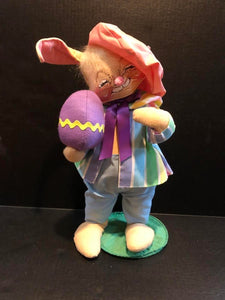 ANNALEE LARGE 18" EASTER PAINTER RABBIT FIGURINE DOLL