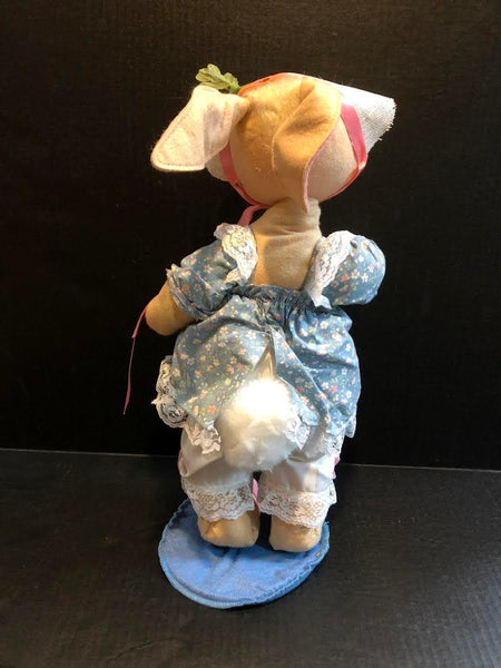 1988 ANNALEE LARGE 18" FEMALE EASTER RABBIT FIGURINE DOLL