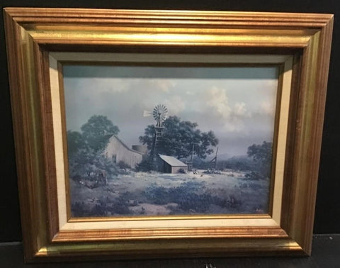 DALHART WINDBERG "MEMORABLE SPRINGTIME" 19.5" X 23" PRINT (MATTED AND FRAMED)