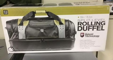 FUL 30" SPLIT LEVEL ROLLING DUFFEL BAG W/ HYBRID TECHNOLOGY (NEW IN BOX)