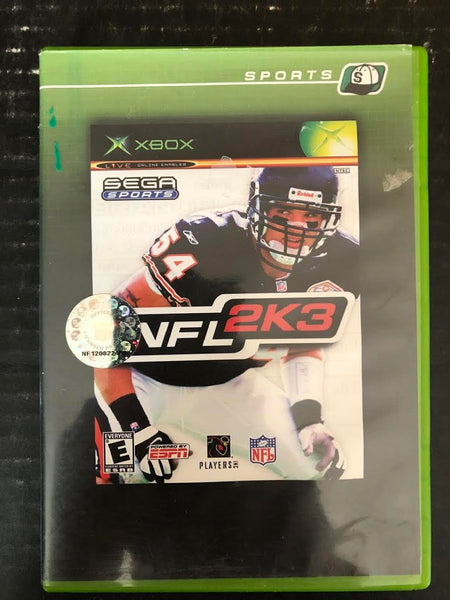 2002 XBOX SEGA SPORTS NFL 2K3 (INCLUDES GAME AND ORIGINAL BOX)