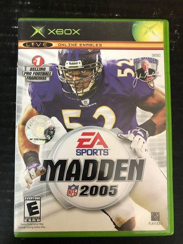 2004 EA SPORTS MADDEN 2005 GAME (INCLUDES DISC, BOOKLET, AND ORIGINAL BOX)