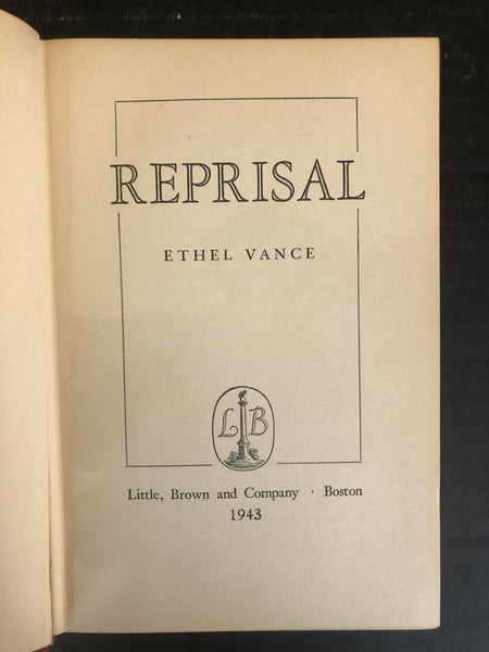 1942 REPRISAL BY ETHEL VANCE (HARDBACK BOOK)