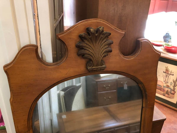 ANTIQUE WOODEN MIRROR