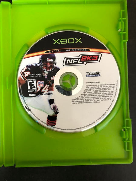 2002 XBOX SEGA SPORTS NFL 2K3 (INCLUDES GAME AND ORIGINAL BOX)