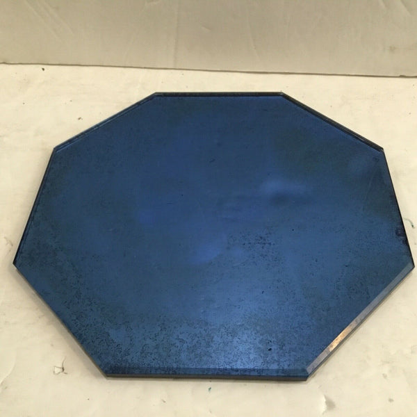 Octagonal Blue Mirror Plated Trivet