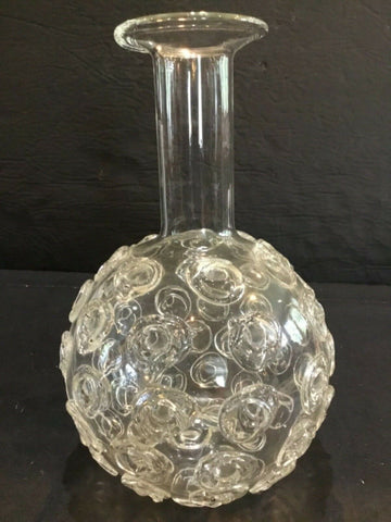 Clear Art Glass Vase