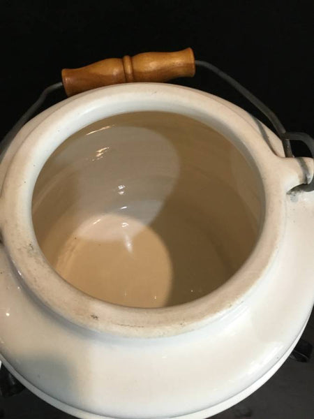 Large Crock Pottery Tea Coffee Server with Handle