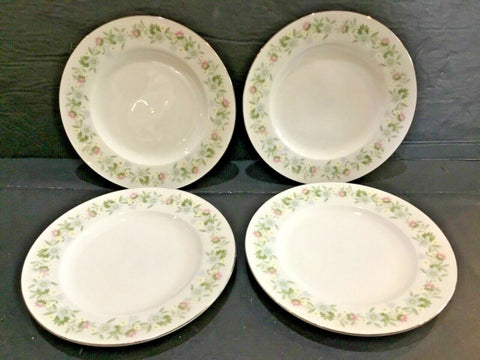 Lot of (4), Johann Haviland Bavaria Germany "Forever Spring" Bread & Butter Plates