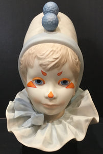 1976, Cybis Child Clown Head "Funny Face" Sculpture by William Pae