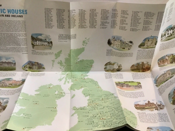 1982, Historic Houses Map of Britain and Ireland by Bartholomew