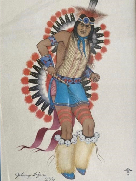 1973 Native American Art “Dancer’s Desire” By Johnny Tiger