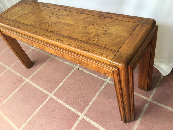 BIRDSEYE MAPLE RECTANGULAR CONSOLE TABLE