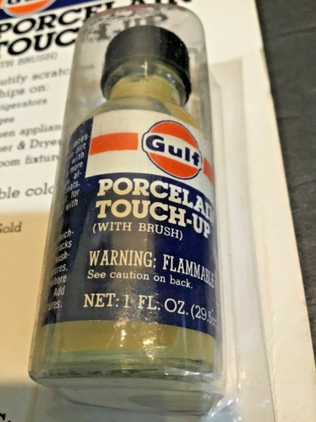 GULF OIL ADHESIVES PORCELAIN TOUCH-UP 1 OZ BOTTLE PTU-1 (NIB)