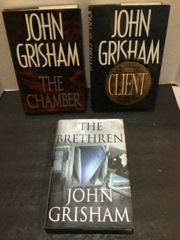 LOT OF (3) JOHN GRISHAM FIRST EDITION HARDBACK BOOKS