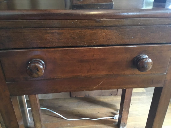 ANTIQUE WOODEN BOOK PRESS STAND TABLE