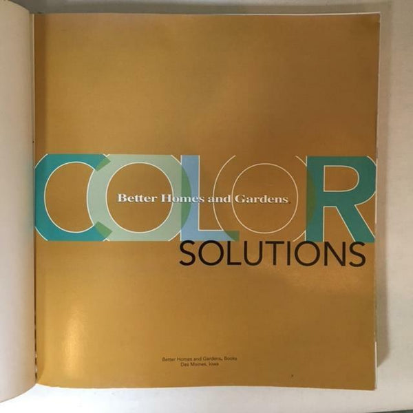 2002 Color Solutions by Better Homes and Gardens, Softcover