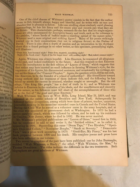 1898 HOME SCHOOL OF AMERICAN LITERATURE BY ELLIOT PUBLISHING