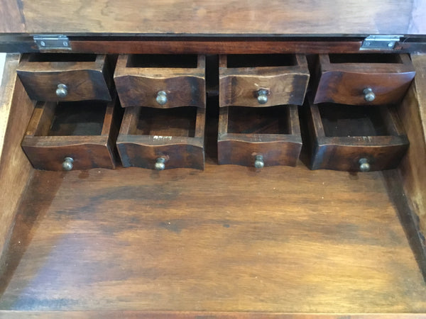 Antique English Walnut Davenport Desk