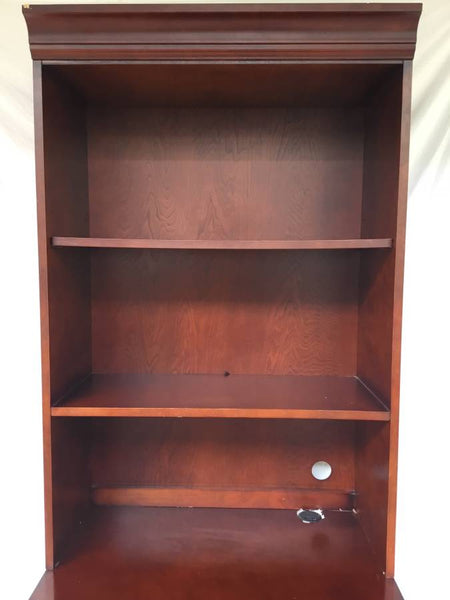 MOLLAI CHERRY FINISH CABINET BOOKCASE