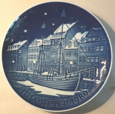 1989, Bing & Grondahl B&G Christmas Plate Jul After Christmas Anchorage