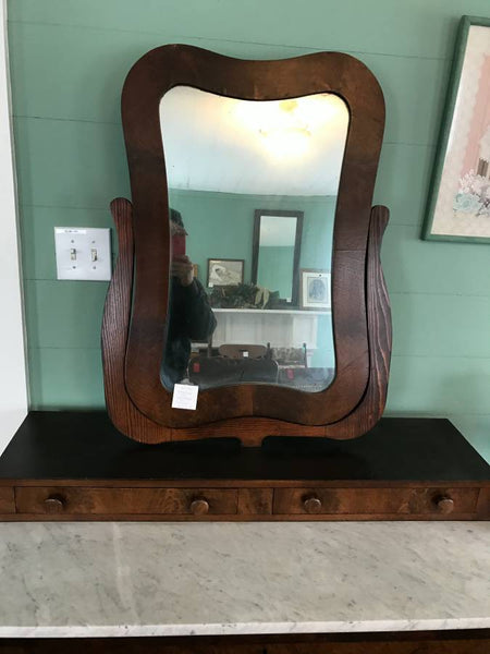 Antique Marble Top Dresser and Mirror