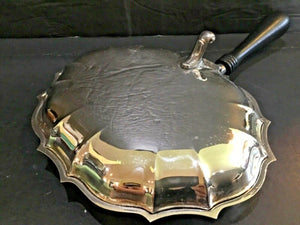 Silverplate Wood Handled Butler’s Crumb Tray