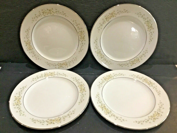 Set of (4) Crown Victoria China Carolyn Pattern Salad Plates