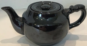 Iridescent Brown Tea Pot with Lid (Occupied Japan)