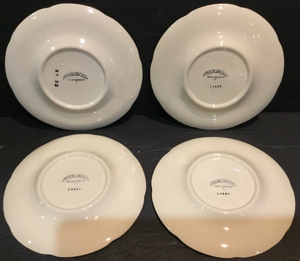 Set Of (4) Franciscan Apple Pattern Bread Plates USA