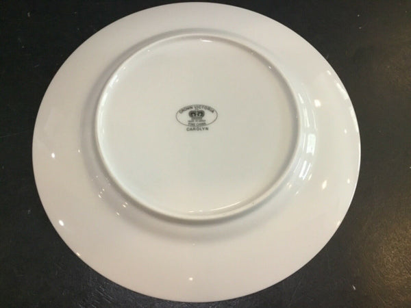 Set of (4) Crown Victoria China Carolyn Pattern Salad Plates