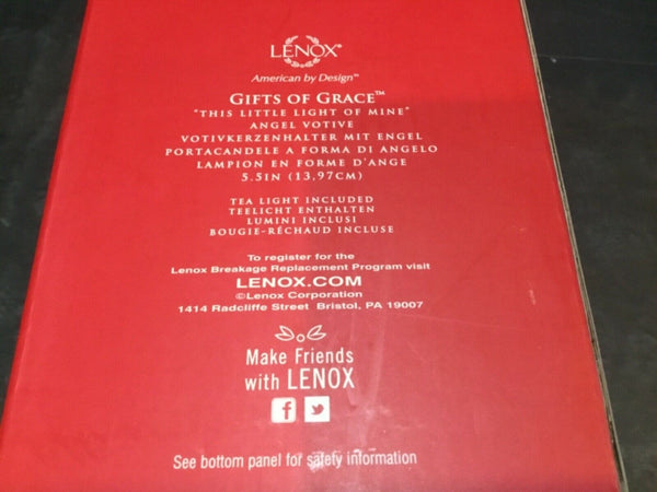 Lenox Gifts of Grace, This Little Light of Mine Angel Votive