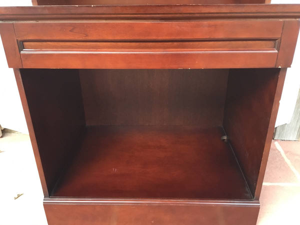 MOLLAI CHERRY FINISH CABINET BOOKCASE