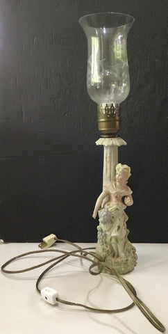 Porcelain Woman Lamp