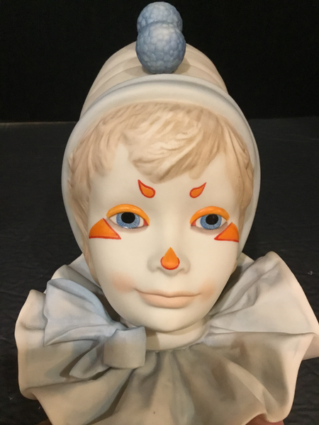 1976, Cybis Child Clown Head "Funny Face" Sculpture by William Pae