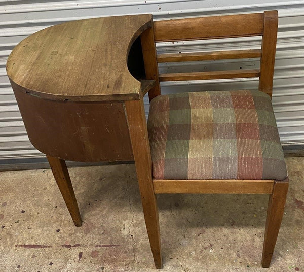 VINTAGE TELEPHONE CHAIR AND TABLE COMBINATION