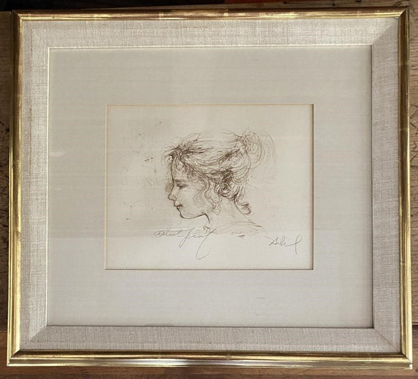 EDNA HIBEL ARTIST PROOF "SAMI" LI 129 MATTED AND FRAMED