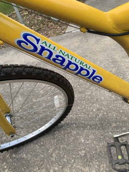 21-SPEED YELLOW SNAPPLE PROMOTIONAL MOUNTAIN BICYCLE BIKE