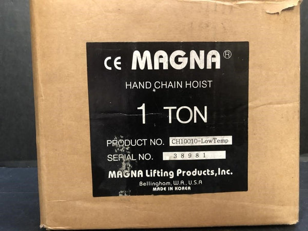 MAGNA 1 TON HAND CHAIN HOIST 20FT (NIB)