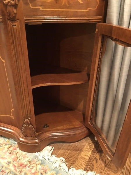 BEAUTIFUL ANTIQUE ENTRY CREDENZA WITH INLAY