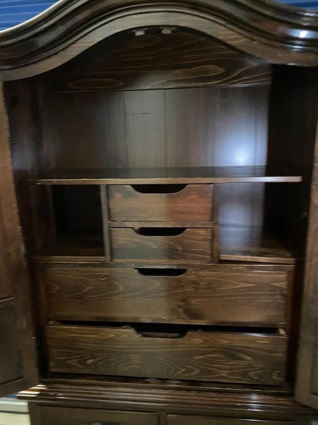 ETHAN ALLEN CLOTHING WARDROBE ARMOIRE