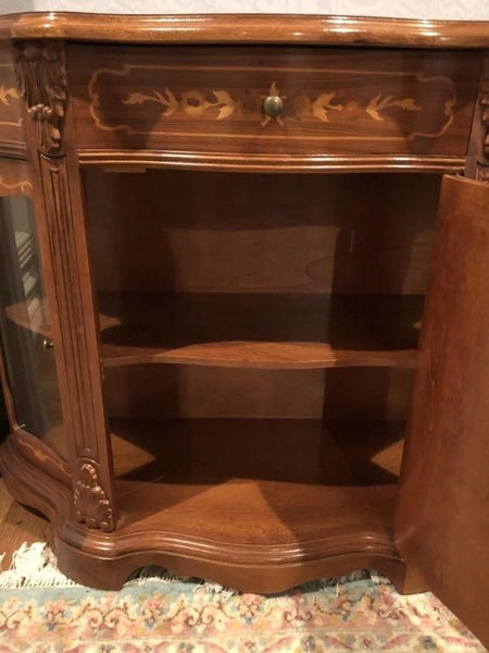 BEAUTIFUL ANTIQUE ENTRY CREDENZA WITH INLAY