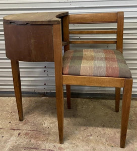 Antique phone table and chair sale