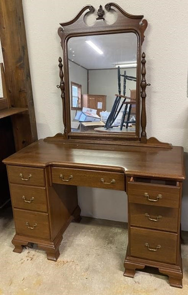 FINCH FINE FURNITURE WOOD VANITY WITH MIRROR